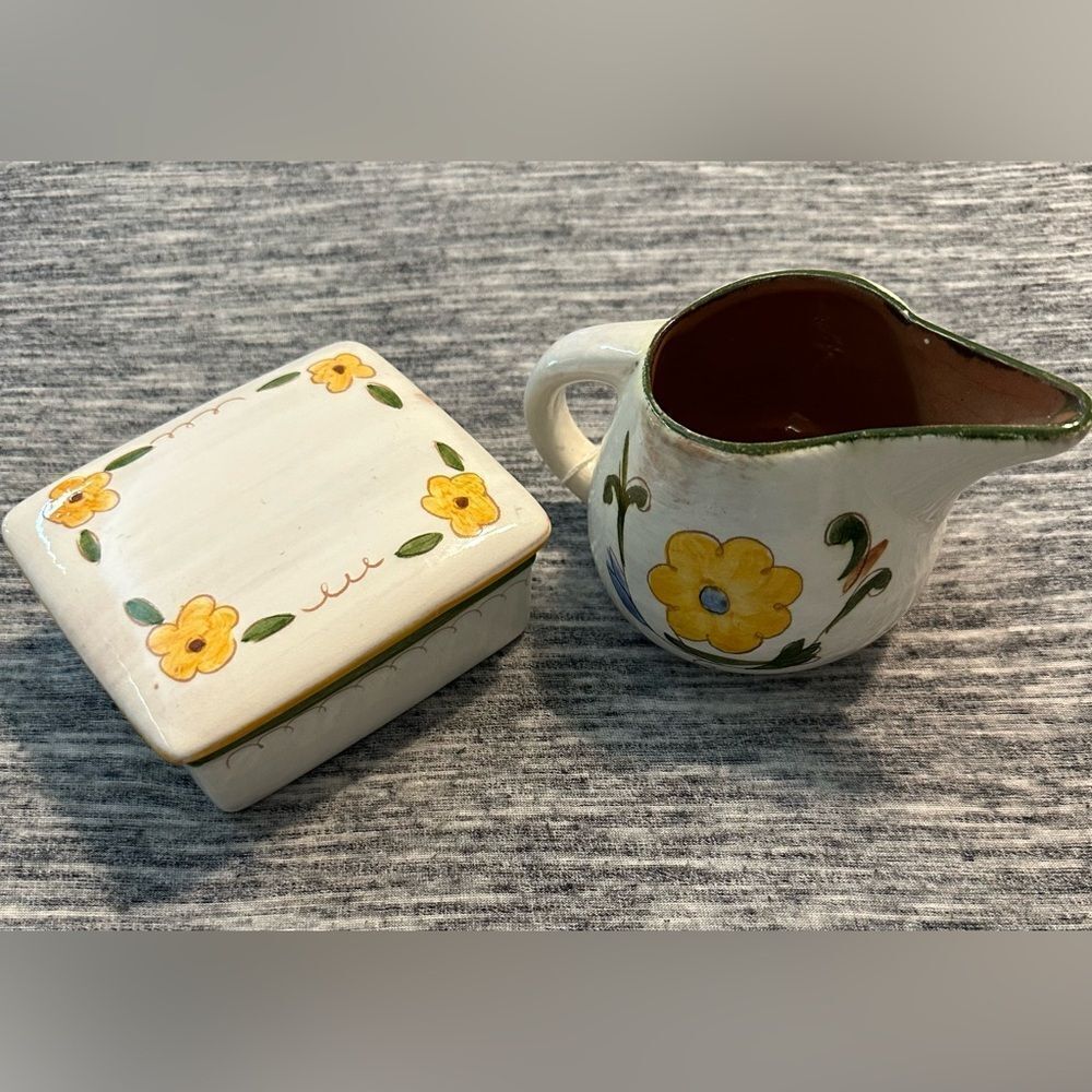 MCM‎ STANGL Terra Rose Cigarette/ Box Della Ware Laurite Creamer